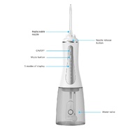 Portable Oral Irrigator 350ml - Rechargeable Water Dental Flosser Teeth Cleaner
