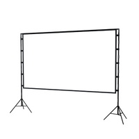 120” Portable Movie Projector Screen - Outdoor Indoor 16:9 4K Tripod Stand Case