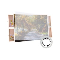 Social Hike 1000pcs Puzzle Board 4 Drawer with Cover -  Wooden Rotating Tabletop