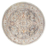 Ornate Persian Vintage Rug - Grey - 200x200