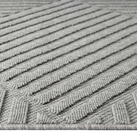 Alpha Outdoor Rug - Light Grey - 200x290