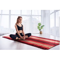 Day bed Roll Out Mattress XL Large Foldout Mat relaxation day bed camping or Yoga Matt Natural Kapok Filled RED 120cm x 200cm