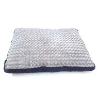YES4PETS Medium Dog Puppy Pad Bed Kennel Mat Cushion Bed 85 x 60 cm Blue / Grey