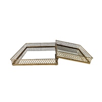 Nina Tray - Rectangle - Large - Gold