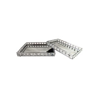 Katie Tray - Rectangle - Small - Silver