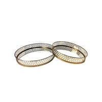 Nina Tray - Round - Large - Gold