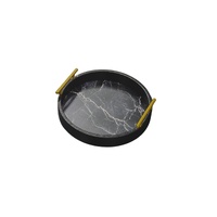 Maison Round Tray - Small - Black