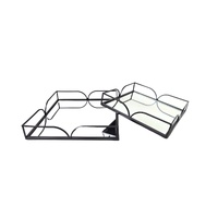 Willow Square Tray - Large - Black
