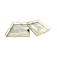 Willow Square Tray - Set of 2 - Black