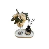 Flower Decor Tray & Fragrance Diffuser Sets -Gold