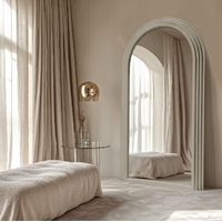 Interior Ave - Sierra Arched Step Mirror – Signature Sculptural Concrete Statement Piece