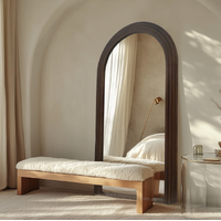 Interior Ave - Sierra Arched Step Mirror – Signature Sculptural Walnut Statement Piece