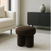 Interior Ave - Bentley Velvet Ottoman – Espresso