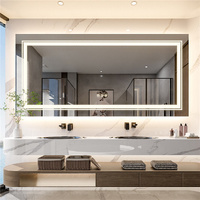 Interior Ave - LED Rectangle Frameless Salon / Bathroom Wall Mirror - 120 x 80cm