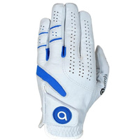 Awezingly Power Touch Cabretta Leather Golf Glove for Men - White (S)
