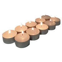 100 Pack Bulk Tea Lights Candles - White Smokeless Tealights Unscented - 9 Hour Burn Time