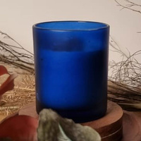 10 Pack Blue Frosted Glass Votive Tealight Candle Holders House Party Centerpiece Xmas Wedding Decor Glass Candlestick Party Decorations Bridal Baby S