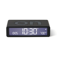 Lexon Flip Classic Reversible Alarm Clock - Black