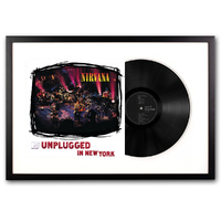 Framed Nirvana MTV Unplugged Vinyl Album Art