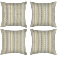 Pack of 4 Finn Yellow Multicoloured Retro Cushion Cover