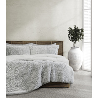 Faux Fur SHERPA 3PCE COMFORTER SET - QUEEN/KING