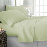 400TC Cotton Sateen Sheet Set King Silver