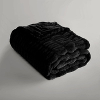 Ardor Clayton Faux Fur Soft Plush Throw Rug 130x170cm Khaki