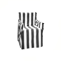 Rans Alfresco 100% Cotton Director Chair Cover - Striped Ocean Blue