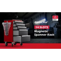 14 Slots Magnetic Spanner Rack Spanner Organizer Holder Portable Adjustable Au