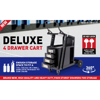 4-Drawer Welding Cart MIG Welder Trolley Cabinet TIG ARC MMA Plasma Cutter Bench
