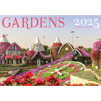 Gardens - 2025 Rectangle Wall Calendar 16 Months Hanging Planner New Year Gift