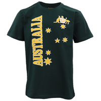 Unisex Adults Kids Mens Womens Australian Day Aussie Souvenir Tee Tops T Shirt, Green, XS