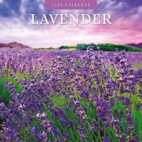 Lavender - 2025 Square Wall Calendar Floral 16 Months Premium New Year Planner