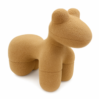 Lamb Stool Chair Brown