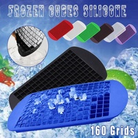 160 Grids Silicone Ice Cube Tray Ice Maker Mold Mini Frozen Cubes for Drink DIY - Clear