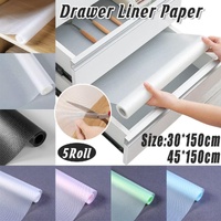 5 Roll EVA Anti Moisture Drawer Mat Cabinet Pad Kitchen Dustproof Placemat - Pink Diamond-45*150cm