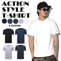 Men T-shirt Plain Blank Heavy Cotton Basic Tee Short Sleeve Large S - 5XL White - 4XL