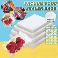 100pcs Vacuum Food Sealer Bags Precut BPA Free Commercial Grade Storage Saver - 30x40cm-