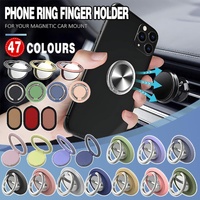 Iring Phone Ring Finger Holder Stand Car Mount Hook For Iphone Ipad Mobile Grip - A8- Purple