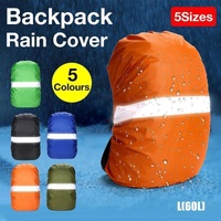 L Size Outdoor Foldable Backpack WaterProof Rain Cover Rucksack Camping Travel - Orange