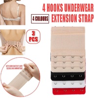 4 Hooks Underwear Extension Bra Buckle Bra Extender Hook Brassiere Strap - Red