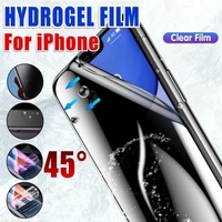Clear Film iPhone 13 12 11 Pro Xs Max Plus Hydrogel Film Screen Protector - For iPhone 13 Mini