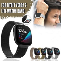 For Fitbit Versa 2 Lite Watch Band Strap Sports Metal Wristband Replacement Large - Rose Gold Versa/Versa 2/Lite