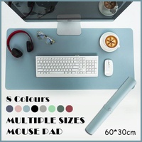 60*30Cm Leather Mouse Pad Gaming Waterproof Mousepad Desk Mat Anti-Slip Rubber - Pink