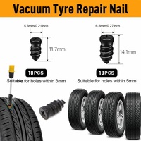 20PCS Vacuum Tyre Repair Nail Set Tire Repair Rubber Nail Tools For Car
