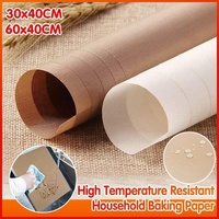High Temperature Resistant Household Baking Paper Baking Sheet Cloth Non-Stick - White 40*60CM