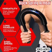 Spring Arm Power Rod Grip Puller Home Fitness Equipment for Strength Training - 60KG