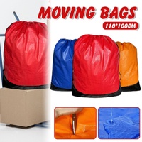 Waterproof Drawstring Moving Bag Large Packing Transfer Bag for Travel Storag - Blue