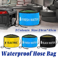 Hose Storage Bag Caravan Camping RV Cable Water Hose Electrical Cords Organizer - Blue