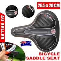 Wide Big Bum Bike Bicycle Gel Cruiser Comfort Saddle Seat Sporty Soft Cushion Au